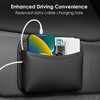 1 Piece Car Storage Bag, Pu Leather Car Side Bag,