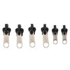 6Pcs Black Universal Instant Fix Zipper Repair Kit Replacement Zip