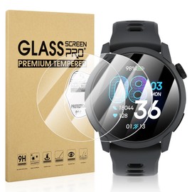 Suoman for COROS Pace 4 Protective Film (4 Pieces) Screen Tempered Glass Film for COROS Pace 4 Anti-Scratch, Anti-Offshore, Anti-Fingerprint, HD High Hardness High Definition Glass Film