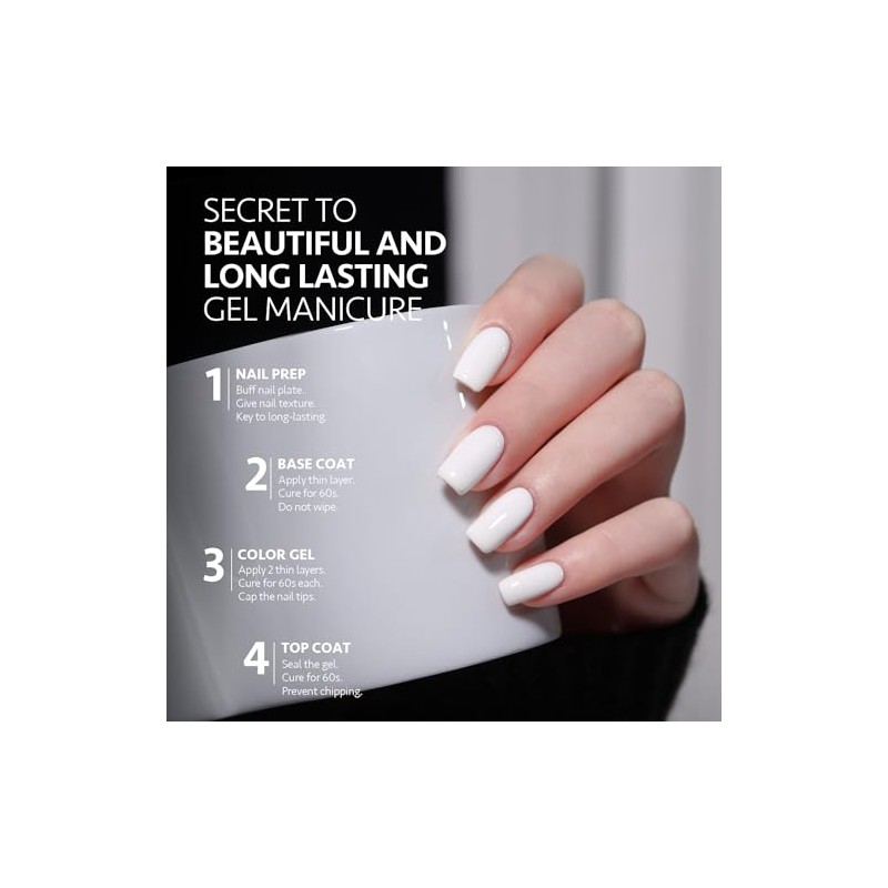 GAOY- Kit de esmaltes de uñas en gel, 3 colores,
