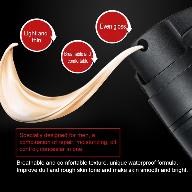 50g Men BB Cream Moisturizing Concealer Waterproof Foundation Cosmetic Makeup