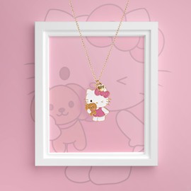 Tazylepot Friendship Necklaces for 2 Girls, Best Friend Necklace Cute Pattern Necklaces, BFF Necklaces for Sister, Birthday Stuff for Daughter Niece Granddaughter(Pink)