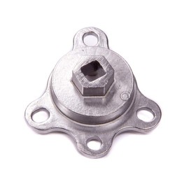 ProForm Crankshaft Turning Tool, Balancer Mounted, 1/2 in Drive, Stainless, Natural, Chevy/Ford, Each