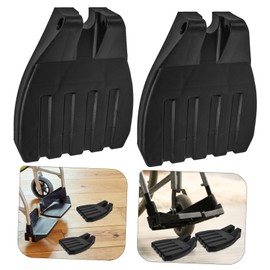 Baluue 2pcs Wheelchair Footrest Pedal Replacement Ergonomic Leg Pad for Comfort and for Various Models Anti- Design for Enhanced Safety