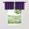 Mrs.Naturall Royal Purple Valance Curtains for Windows 36x16 Inch Length