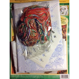 Bucilla - Santa - Stamped Cross Stitch Lap Quilt Kit 84255