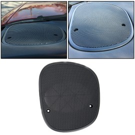 ECOTRIC Driver Dash Speaker Cover Grille Grill Left Compatible With 1998-2005 GMC Jimmy Sonoma S10 Blazer Bravada Replacement for 15046441 Dark Gray