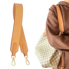 KIYOMIL Genuine Vachetta Leather Shoulder Bag Strap Replacement for Handbag or Purse(BEESWAX-Width:1.5in&Length:26in)