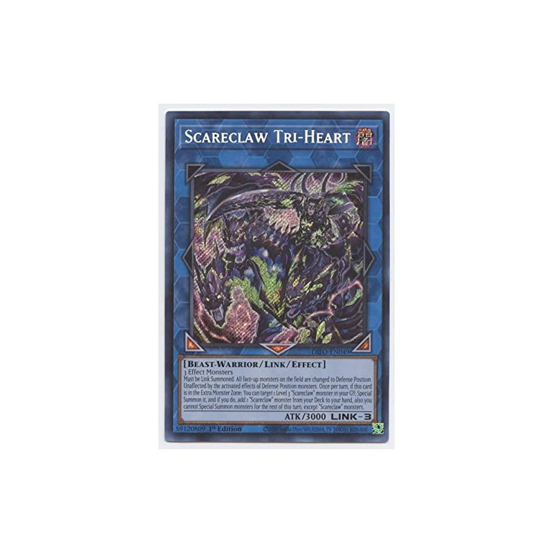 Scareclaw Tri-Heart - DIFO-EN049 - Secret Rare - 1st Edition