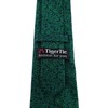 TigerTie Designer Tie Floral Pattern, Green / Black