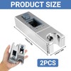 2PCS Shower Head Slider Holder for Rectangular Slider Bar Adjustable