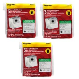 Shop-Vac 9066800 2-2.5 Gallon, 3 Bags per Pack, 9 Bags Total