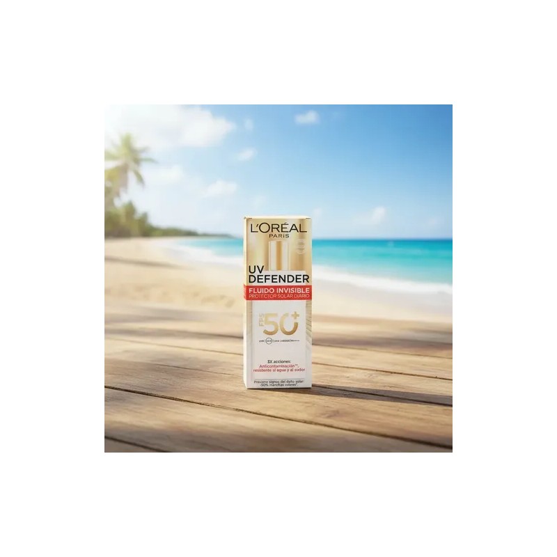Crema Facial Fluido Invisible Uv Defender fps50+ toque Seco