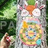 Easter Dart Board Game Set, Cute Bunny Chick Carrot Party