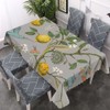 Walmsco Tablecloth Blue Bird Lemon Tree Decor For Dining Room