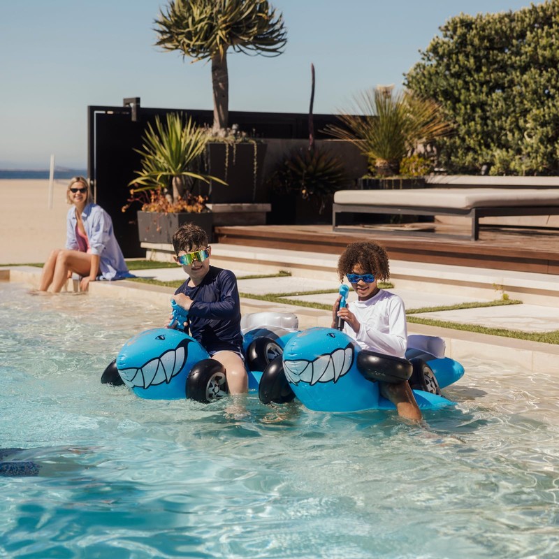 Hot Wheels & FUNBOY Sharkruiser Kids Pool Float with Water