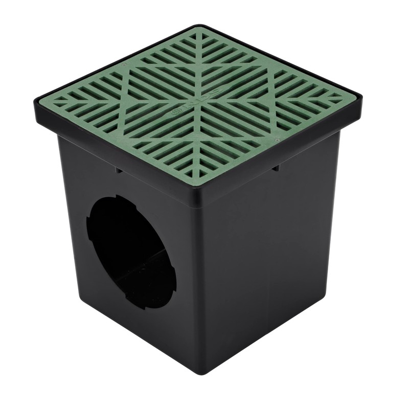 NDS 1212 Square Catch Basin Drain Grate, Diamond Design, Fits