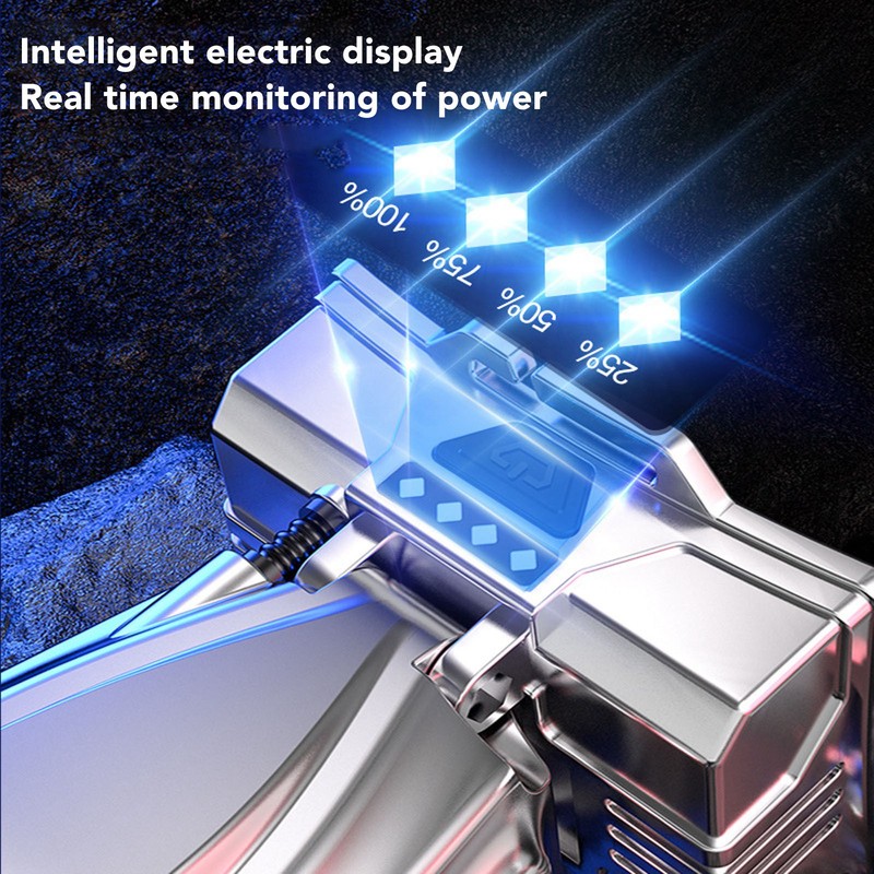 Super Bright Headlamp 90000lm Silver Rechargeable 1600mAh Battery Adjustable Headband
