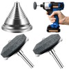 Anglekai 2+1PCS Metal Lawn Mower Blade Sharpener, Universal Metal Lawnmower