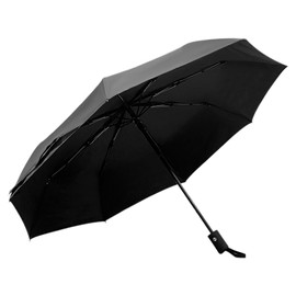 BOJIUSARL Compact Inverted Umbrella Foldable Automatic Windproof Rain Sunny Shade Travel Umbrella for Men Women, black