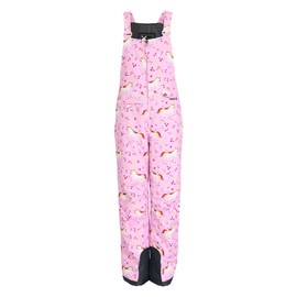 Arctix Kids Insulated Snow Bib Overalls, Unicorn Party Pink, Small