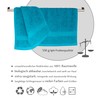 Lashuma Towels, Set of 2, Aquamarine Blue, Linz Terry Face