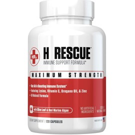 C&S Nutrition H RESCUE IMMUNE SUPPORT Formula 120 Capsules Maximum Strength ~ Exp 7/2027 ~