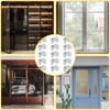 15PCS Glass Retainer Clips with Screws, Cabinet Glass Retainer Clips