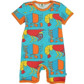 Småfolk Baby Boys' Bodysuit Ss/Sl. Crustaceans Infant and Toddler Costumes, Blue Atoll
