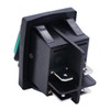 Twidec Interruptor de palanca basculante impermeable CC 12 V, luz