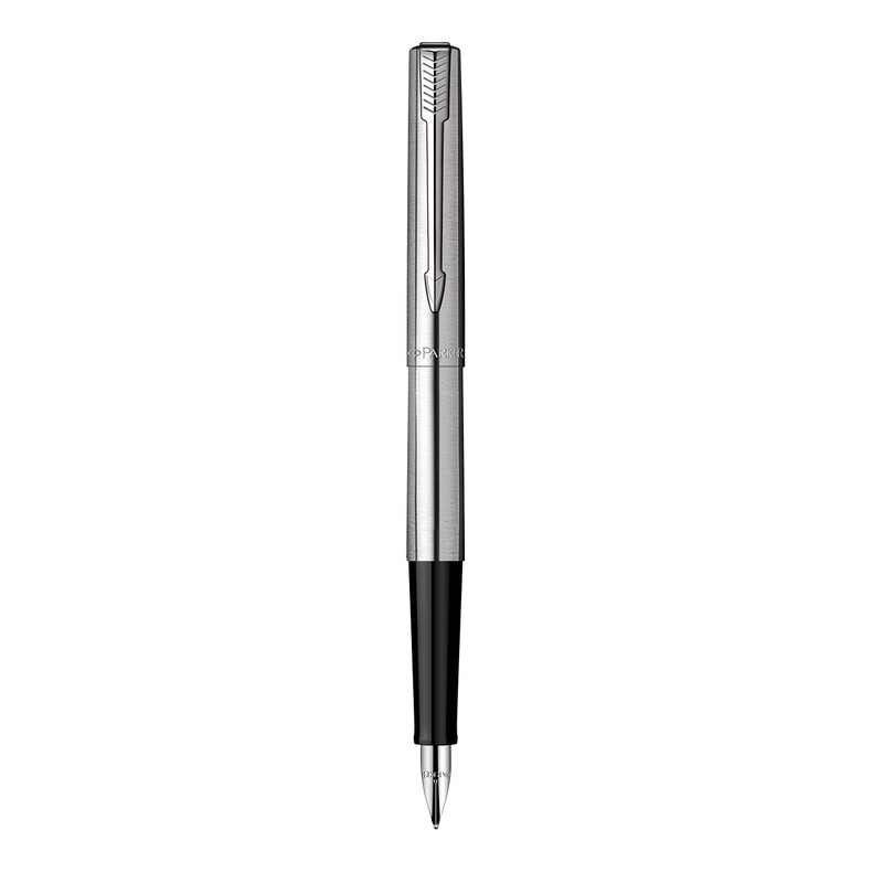 Parker Jotter Stainless Steel Chrome Trim Fountain Pen Medium Nib