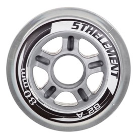 5th Element Replacement Wheels for Inline Skates and Roller Blades-Designed for Indoor and Outdoor Use-8 Pack (90mm)