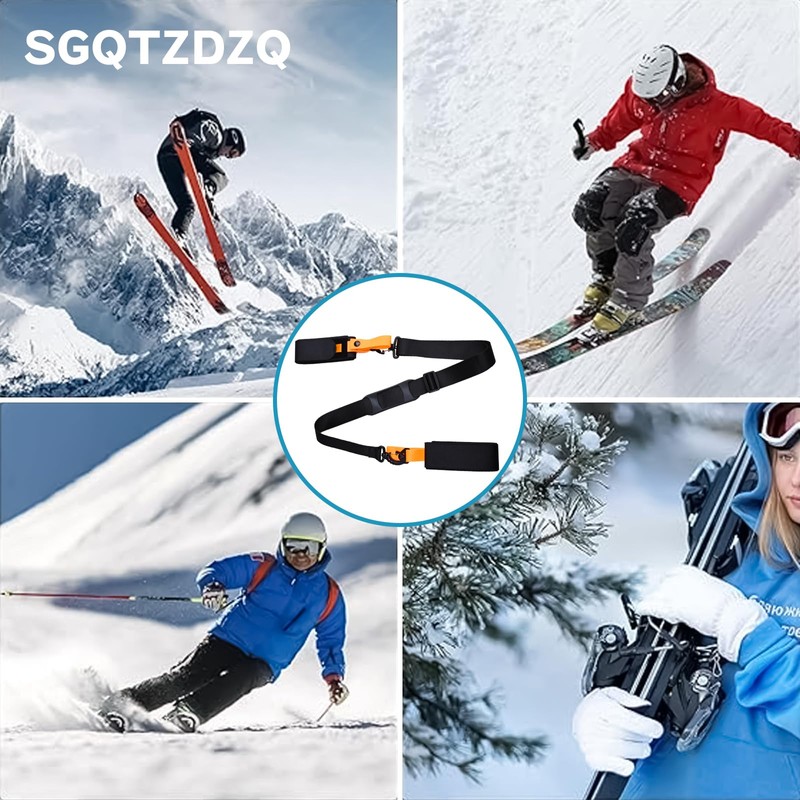 SGQTZDZQ Ski Straps, Easy to Use Ski Ties for Effortless