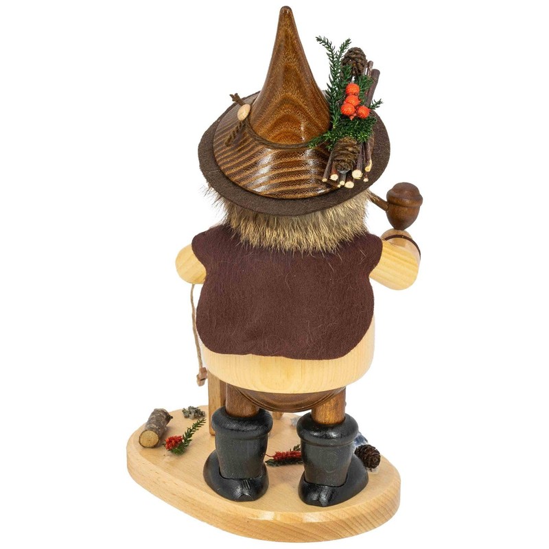 Drechselwerkstatt Uhlig DWU Erzgebirge Incense Smoker Man Christmas Decoration Craftsman,