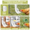 YUXSM Automatic Chicken Feeder No Waste-Large PVC Poultry Feeder(8lb Capacity,Rainproof,