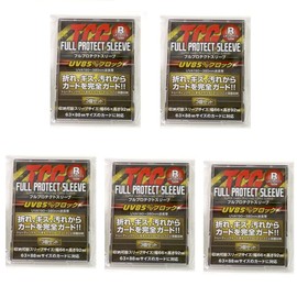 Kawashima Seisakusho TCG Full Protection Sleeve Set of 3 / Trading Card Trading Card Storage Sleeve / UV Protection Protects Against Scratches, Dirt, Breaks, Dust, Set of 5