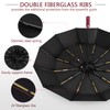 Lychico Umbrella, Windproof Travel Umbrella - Compact Automatic Folding Umbrellas
