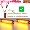 ETUKER 2 x 6 LEDs Front Flasher Orange 12/24 V