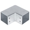 YIDU69Q 8 Pcs 2" Square Tube Fittings-2 Way Connector, L