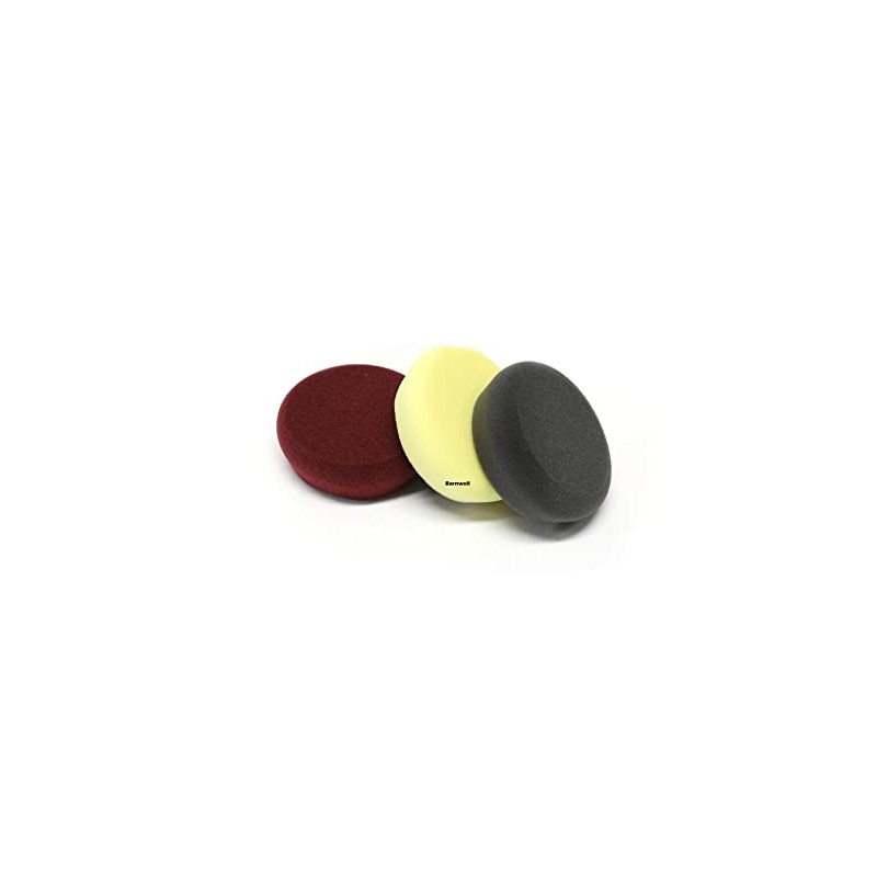 Barnwell 3pc 4" 100mm Spot Foam Pad Set Finishing Polishing