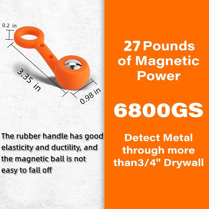 JFYOW Magnetic Stud Finder with 20mm Stud Ball 6800Gs Magnetic