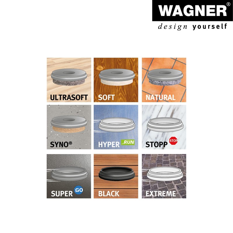Wagner QuickClick® Felt Glides Furniture Glides Chair Glides Replacement –