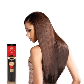 MilkyWay Saga Gold Remy 100% Human Hair Weave - Remy Yaky 12" Color 4 Medium Brown