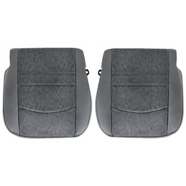 GXARTS Driver and Passenger Side Bottom Cloth Replacement Seat Cover Gray Compatible with Dodge Ram 1500 2500 2013 2014 2015 2017 2018