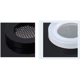 Black 20 pcs Silicone Washer Silicone Filter Gasket for Shower Head Water tap Faucet (White 3 Pcs)