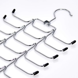 Zeller 17147 Tie / Belt Holder 21 x 40 cm Chrome-Plated Metal