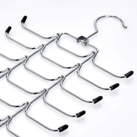 Zeller 17147 Tie / Belt Holder 21 x 40 cm Chrome-Plated Metal
