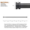 Truseren Black Curtain Rods for Windows 28 to 88 Inch,