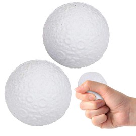 ArtCreativity Squish Moons, juego de 2, juguetes de alivio del estrés temáticos para niños, 2.5 pulgadas, espacio exterior exprimible, recuerdos de fiesta de la NASA y decoraciones de escritorio