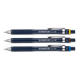 Staedtler Mechanical Pencil for Drafting, 0.3+0.5+0.7mm, 925-75-03+05+07, 3-Piece Set